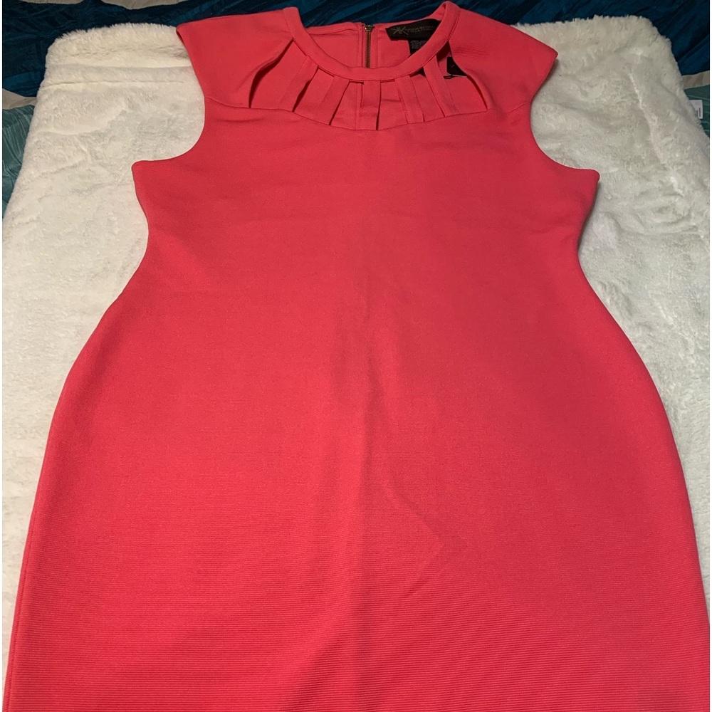 Pink Cut Out Neck Dress Size L Kardashian Kollection New with tags - Picture 3 of 10